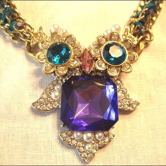 Betsey Johnson Jewelry - Betsey Johnson Owl Gem Necklace